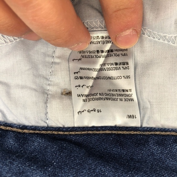 NWT Charter Club Short Cropped Jeans Sz 16W - Picture 7 of 7